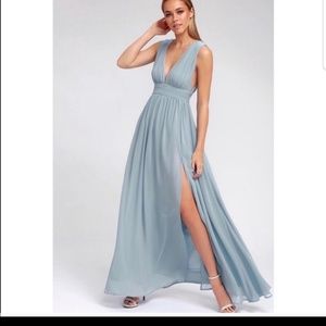 Heavenly Hues Lulu's Light Blue Maxi Dress